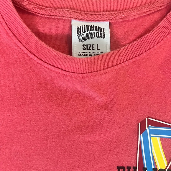 Billionaire Boys Club Pink Graphic Tee for Men Size, can run smaller than usual - Picture 3 of 5